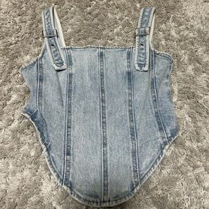 Women’s Denim Light Wash Top XXS